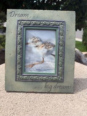 Bill Stross HearthStone Demdaco Green Embossed 'Dream' Picture Frame